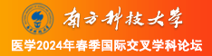 爆插在线观看南方科技大学医学2024年春季国际交叉学科论坛